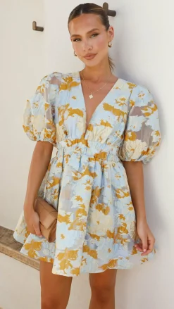 Abel Mini Dress - Blue