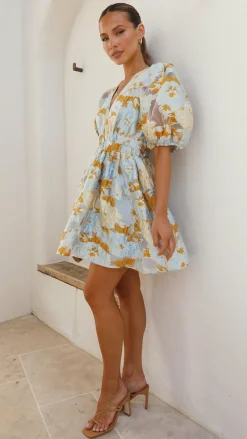 Abel Mini Dress - Blue