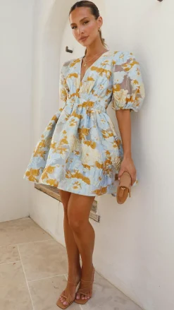 Abel Mini Dress - Blue