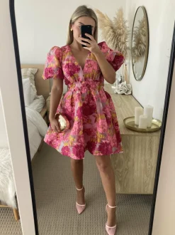 Abel Mini Dress - Pink