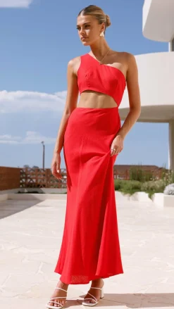 Abia Maxi Dress - Red