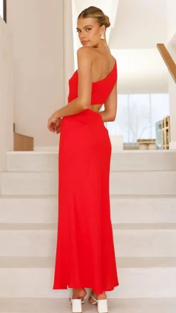 Abia Maxi Dress - Red