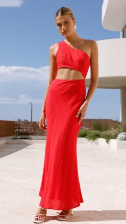 Abia Maxi Dress - Red
