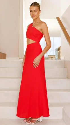 Abia Maxi Dress - Red