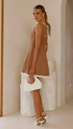 Aceline Mini Dress - Mocha