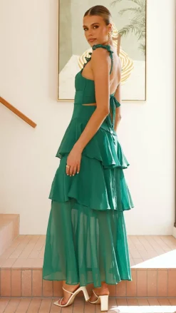 Achelle Maxi Dress - Forest Green
