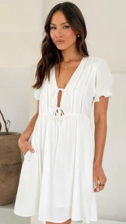 Addy Mini Dress - White