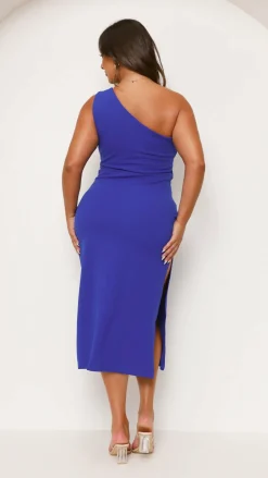 Alaina Midi Dress - Cobalt Blue