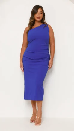 Alaina Midi Dress - Cobalt Blue