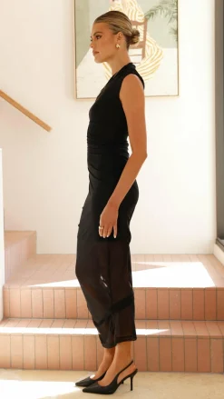 Alaiya Maxi Dress - Black