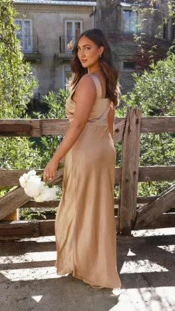 Alaria Maxi Dress - Gold