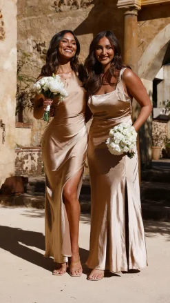 Alaria Maxi Dress - Gold