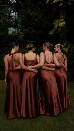 Alaria Maxi Dress - Rust