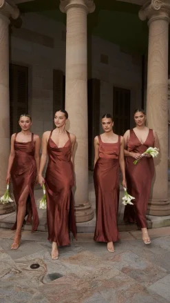 Alaria Maxi Dress - Rust