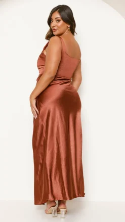 Alaria Maxi Dress - Rust
