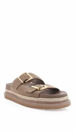 Alder Slide - Fawn Suede