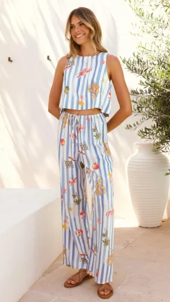 Alejandro Top - Striped Sailor Print