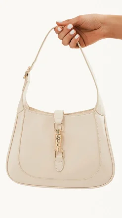 Alix Shoulder Bag - Chalk Crinkle Patent