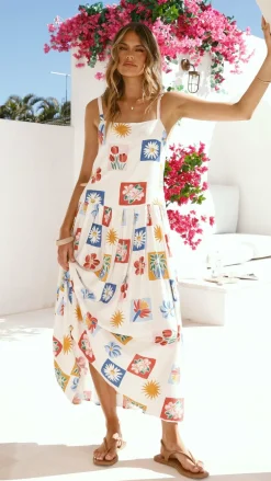 Aluna Maxi Dress - Belle Print