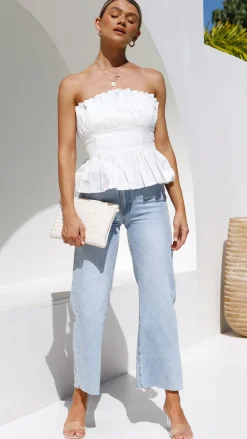 Always Mine Crop Top - White