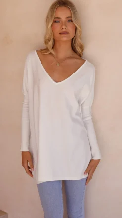 Amalia Knit Top - White