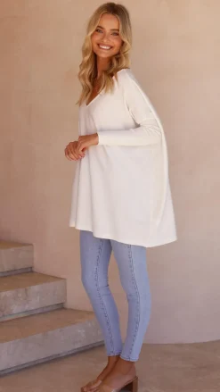 Amalia Knit Top - White