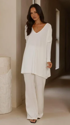 Amalia Knit Top - White