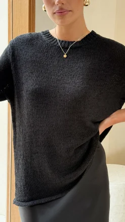 Amara Knit Top - Black