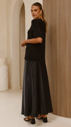 Amara Knit Top - Black