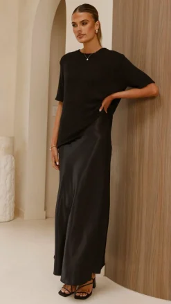 Amara Knit Top - Black