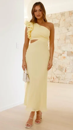 Amina Maxi Dress - Yellow