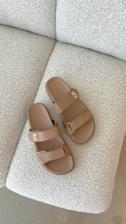 Amylee Slide - Light Cashew