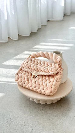 Annabel Chunky Plaited Handbag - Cream