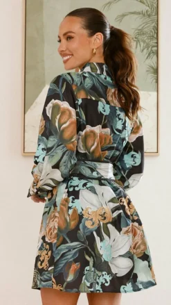 Annika Mini Dress - Noir