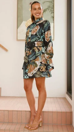 Annika Mini Dress - Noir