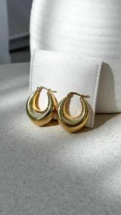 Arya Hoop Earrings - Gold