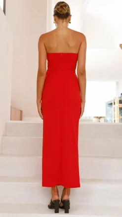 Athena Maxi Dress - Red