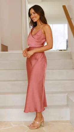 Audrey Maxi Dress - Baked Rose