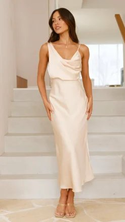 Audrey Maxi Dress - Champagne