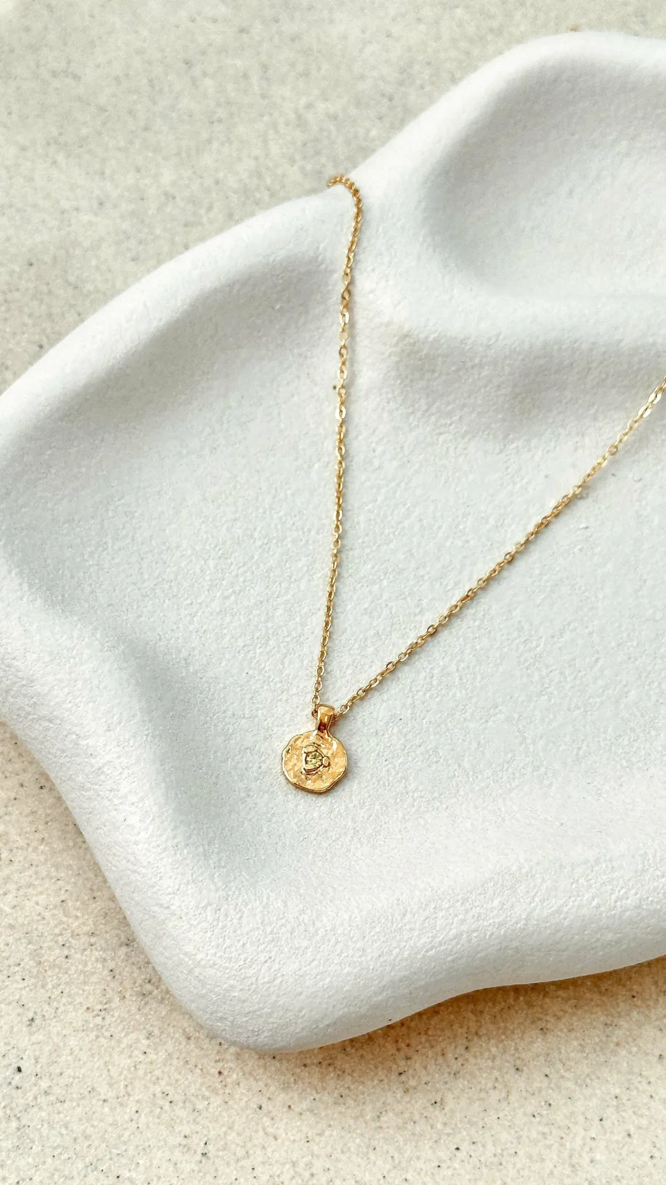 August Birthstone Necklace - Peridot