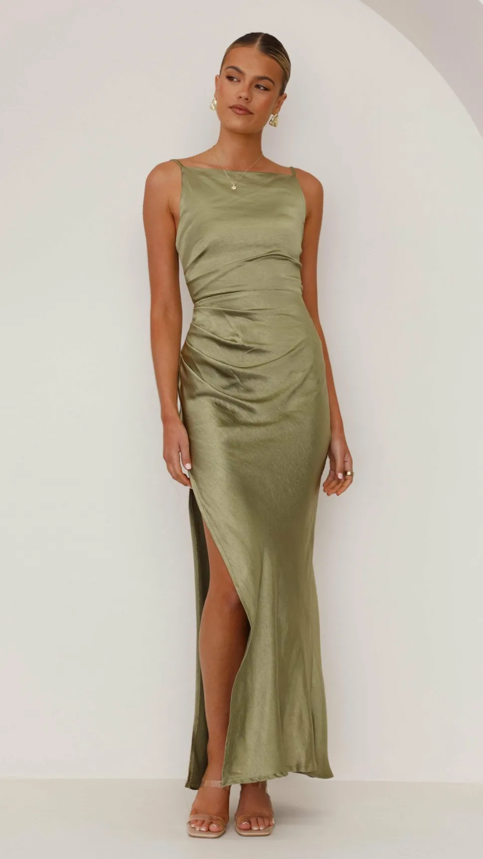 Ava Maxi Dress - Olive