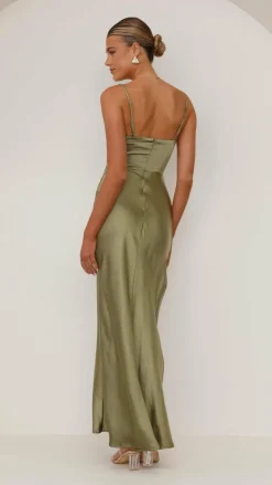 Ava Maxi Dress - Olive