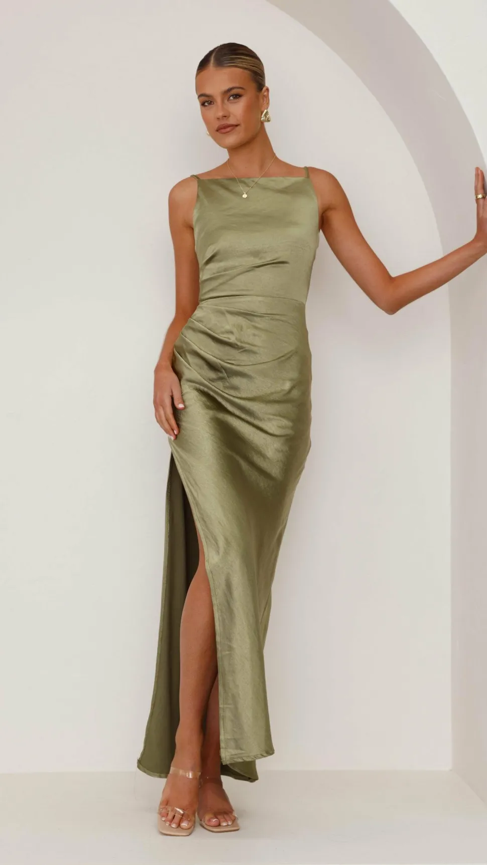 Ava Maxi Dress - Olive