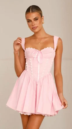 Avery Mini Dress - Pink
