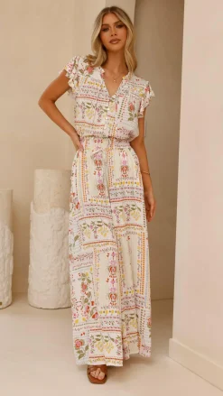 Avery Wide Leg Pants - Leah Print