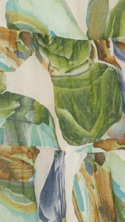 Balthazar Maxi Dress - Green / Blue Print