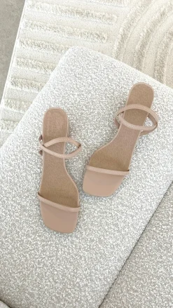 Balton Mule Heels - Nude