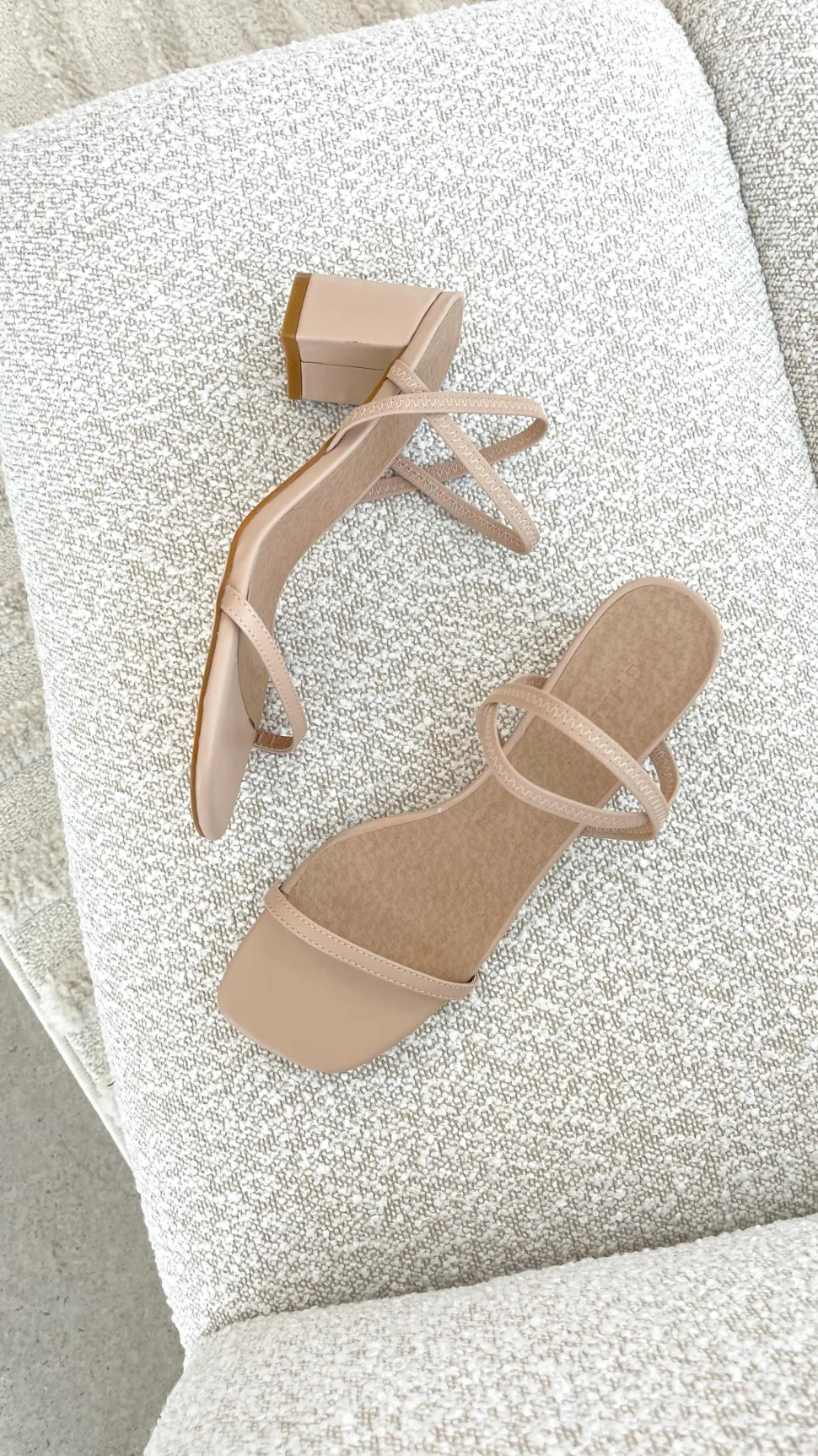 Balton Mule Heels - Nude