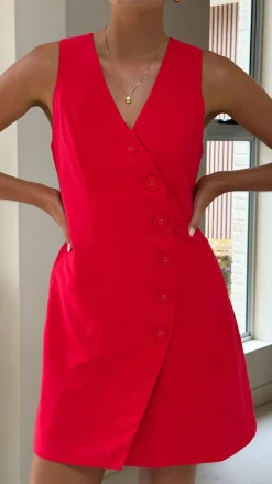 Basia Mini Dress - Red