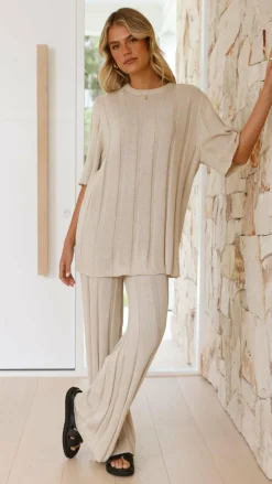 Bayu Knit Top - Cream